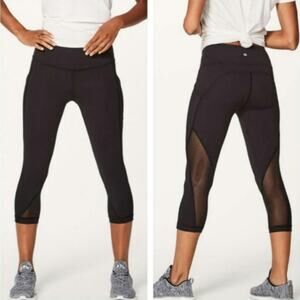 Lululemon Sweat Your Heart Out Crop Leggings Size 8